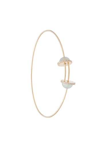 Delfina Delettrez pearl end bangle - Metallic