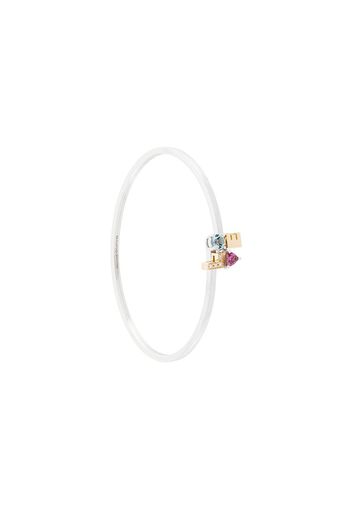 Delfina Delettrez 18kt gold and diamond Love bracelet - Multicolour