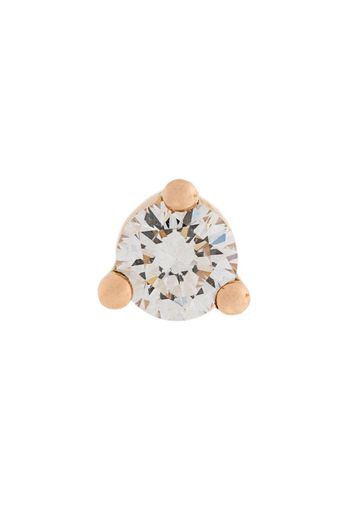 Delfina Delettrez 18kt gold Dots Solitaire diamond and pearl earring - White