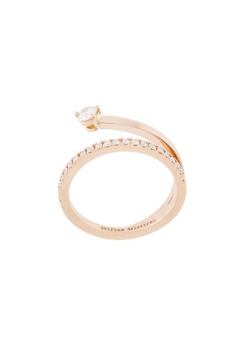 Delfina Delettrez 18kt champagne gold Marry Me diamond ring - Metallic