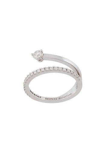 Delfina Delettrez 18kt white gold Marry Me diamond ring - Metallic