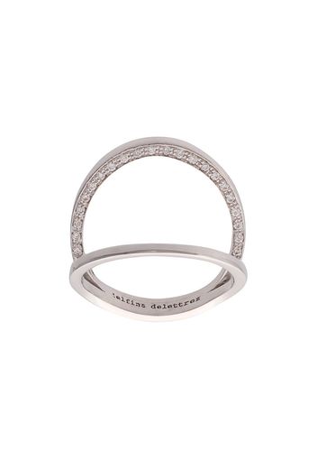 Delfina Delettrez double band ring - White