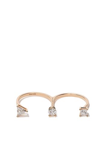 Delfina Delettrez 18kt rose gold Triple Diamond ring