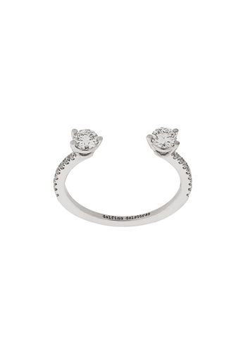 Delfina Delettrez 18kt white gold Dots Diamond Pave ring - Silver