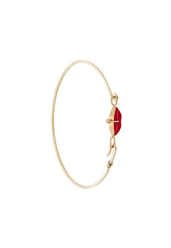 Delfina Delettrez 9kt yellow gold Grandma Lips bracelet