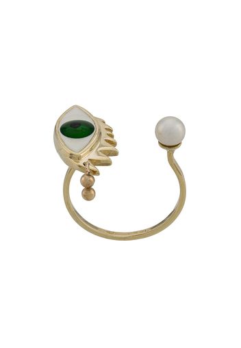 Delfina Delettrez 9kt yellow gold Eye Piercing ring