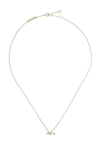 Delfina Delettrez 18kt yellow and white Two In One diamond necklace - Gold/Silver