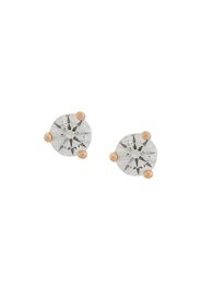 Delfina Delettrez 18kt rose gold Dots Solitare round diamond stud earrings