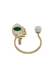 Delfina Delettrez 9kt yellow gold Eye Piercing ring