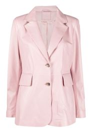 Desa 1972 leather single-breasted blazer - Pink