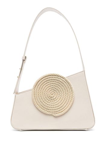 DESTREE Albert medium leather shoulder bag - Neutrals