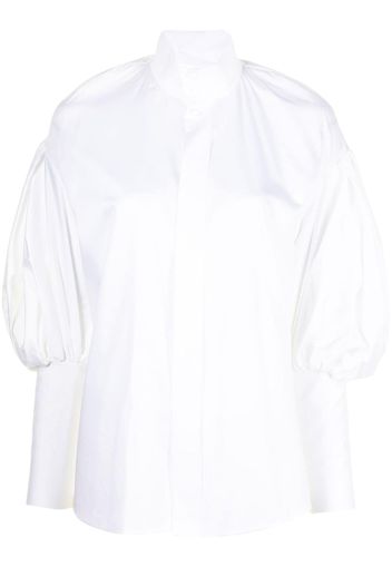 Dice Kayek high-neck poet sleeve shirt - White