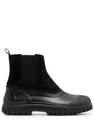 Diemme suede-panelled ankle boots - Black