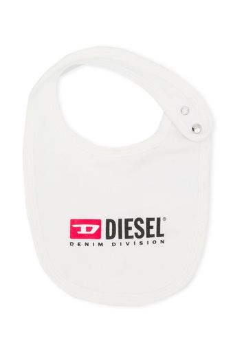 Diesel Kids logo bib - White