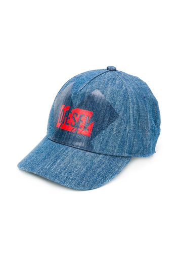 Diesel Kids Floggy denim baseball cap - Blue