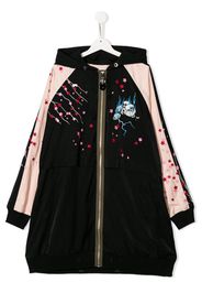 Diesel Kids black floral coat