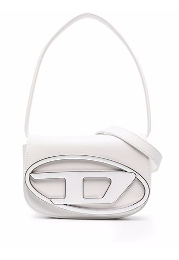 Diesel logo-plaque tote bag - White