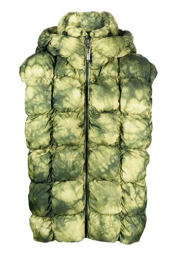 Diesel hooded padded gilet - Green