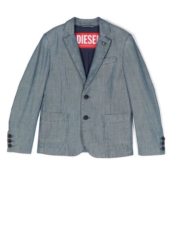 Diesel Kids single-breasted denim blazer - Blue