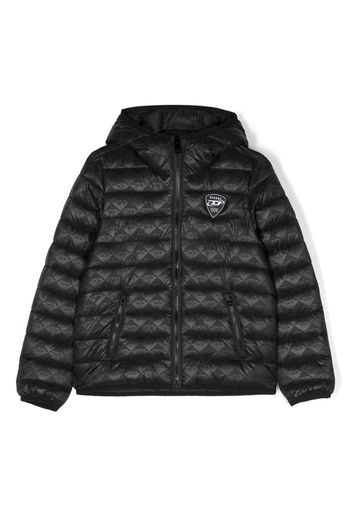 Diesel Kids logo-patch padded jacket - Black