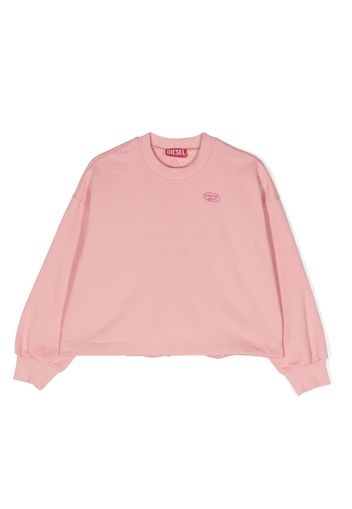 Diesel Kids logo-embroidered sweatshirt - Pink