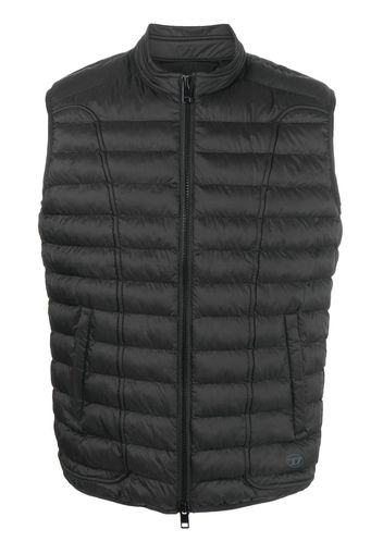 Diesel W-Hawkyl-Sl padded gilet - Black