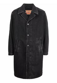 Diesel oversized denim coat - Black