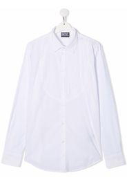 Diesel Kids TEEN pleated cotton shirt - White