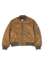 Diesel Kids JFighters zip-up bomber jacket - Green