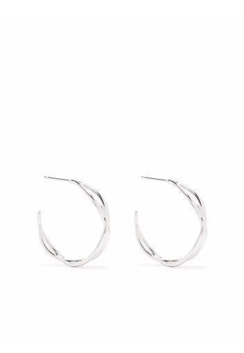 Dinny Hall twist open hoop earrings - Silver