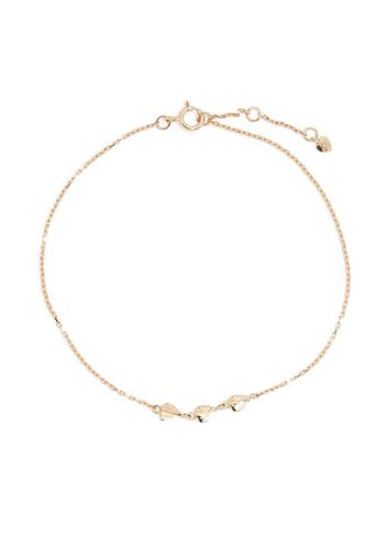 Dinny Hall 10kt yellow gold Trio of Folded Hearts bracelet