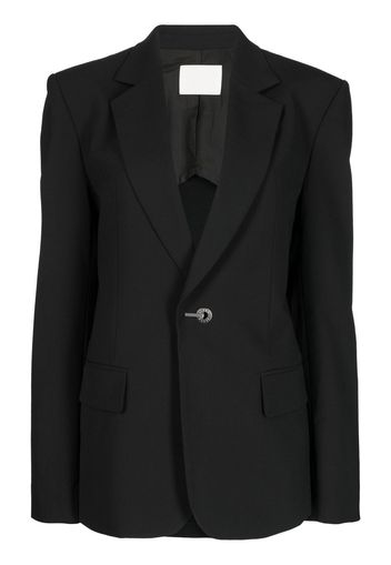 Dion Lee belted single-breasted blazer - Black