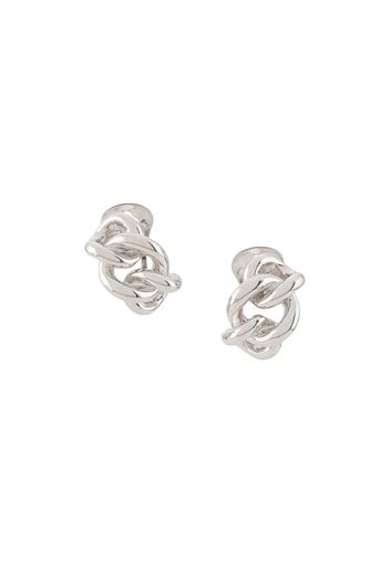 1980s pre-owned chain knot earrings