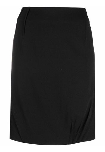 Christian Dior 2006 pre-owned dart-detailing high-waisted skirt - Black