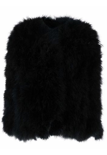 Christian Dior 1980s pre-owned fluffy coat - Black