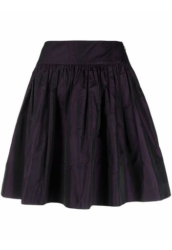 Christian Dior 2000s pre-owned gathered flared mini-skirt - Purple