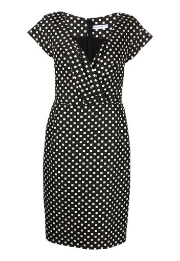 Christian Dior 2000s squared polka dot-print dress - Black