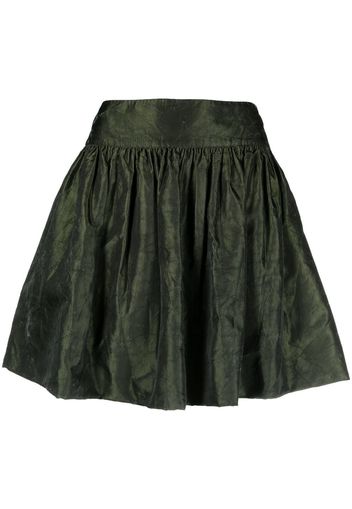 Christian Dior 2010s pre-owned flared gathered skirt - Green