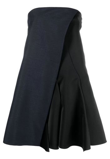 Christian Dior 2010s pre-owned panelled strapless dress - Black