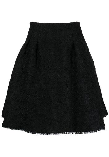 Christian Dior 2010s pre-owned textured flared skirt - Black