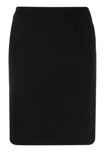 Christian Dior 2000s pre-owned pencil wool skirt - Black