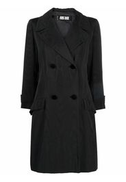 Christian Dior 1970s pre-owned double-breasted trench coat - Black