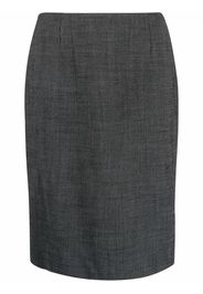 Christian Dior 2000s pre-owned high-waisted straight skirt - Black