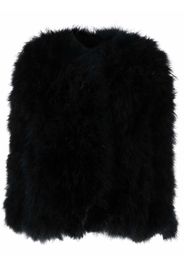 Christian Dior 1980s pre-owned fluffy coat - Black