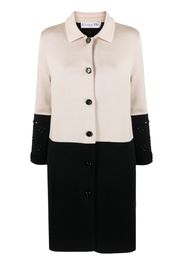 Christian Dior 2010 pre-owned bicolour knee-length coat - Neutrals