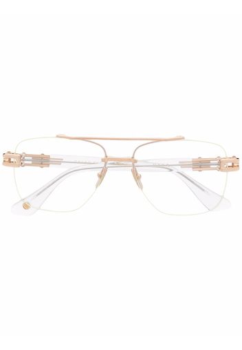 Dita Eyewear matte-finish aviator-frame glasses - White