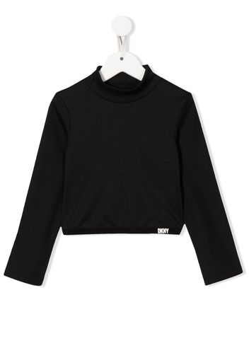 Dkny Kids cropped sweatshirt - Black