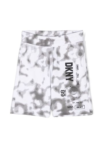 Dkny Kids logo-print bermuda shorts - White