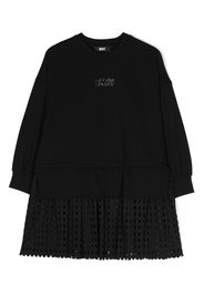 Dkny Kids logo-print laser-cut minidress - Black