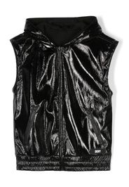 Dkny Kids high-shine reversible gilet - Black